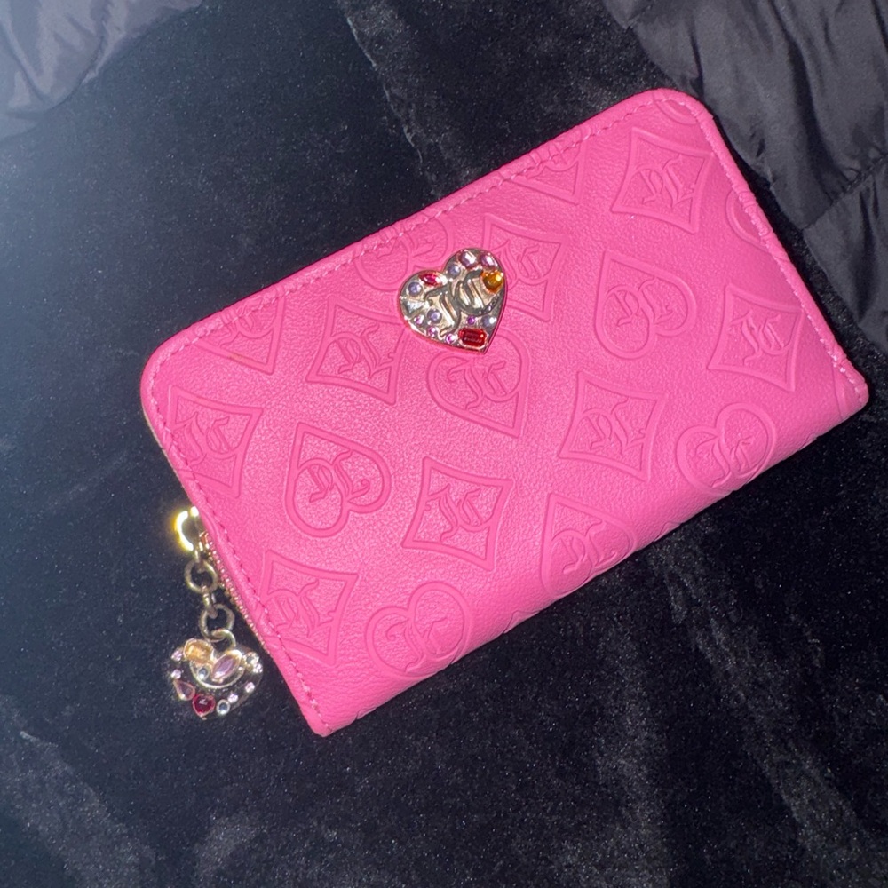 Juicy Couture Pink Heart Charm Wallet